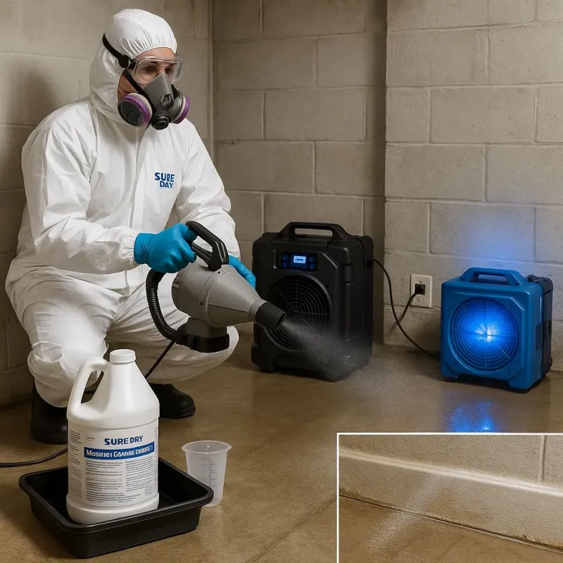 Sanitization and Odor Removal process in Moriches, NY